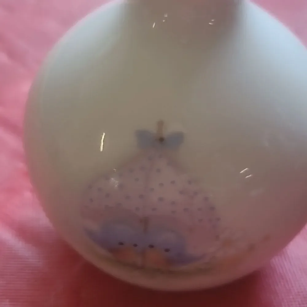 Vintage  Mini Bluebird Vase and Egg